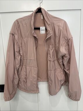 FP Movement by Free People Blush Pink Lightweight Bomber Jacket